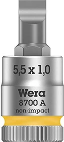 Wera 8700 A FL Zyklop Schlitz Steckschlüssel 1/4", 1x28mm