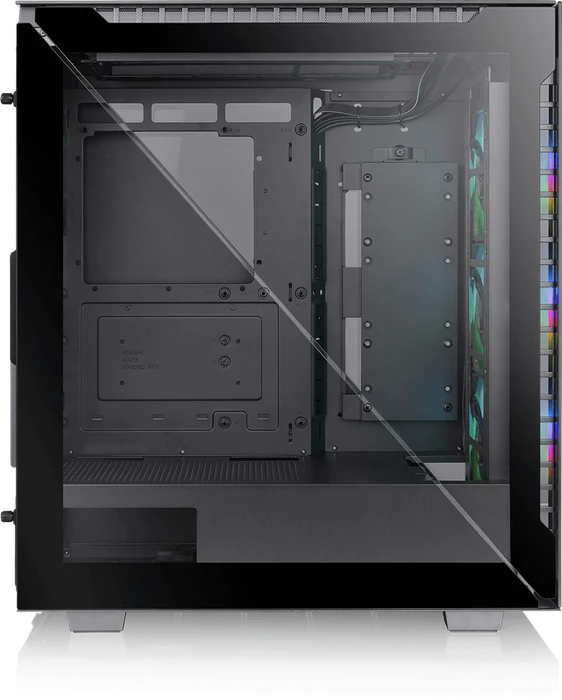 Thermaltake Divider 500 TG ARGB, schwarz, Glasfenster