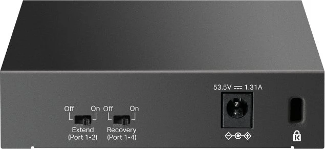 TP-Link LS100 LiteWave Desktop Gigabit Switch, 5x RJ-45, 65W PoE+