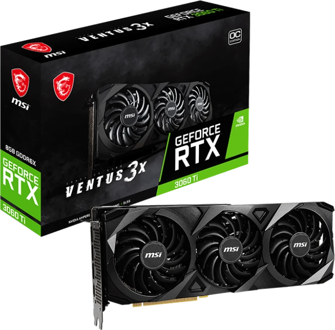 MSI GeForce RTX 3060 Ti Ventus 3X 8GD6X OC, 8GB GDDR6X, HDMI, 3x DP