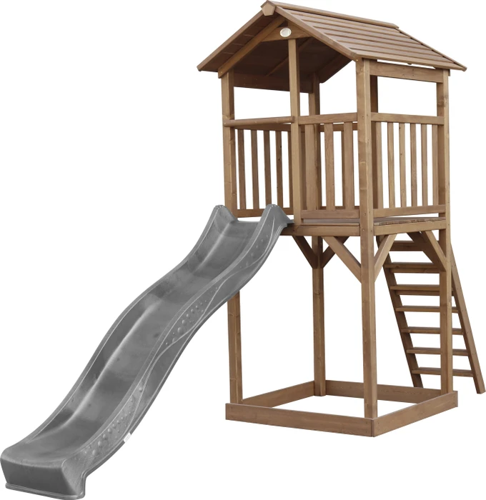 Axi Spielturm Beach Tower mit Rutsche braun/grau