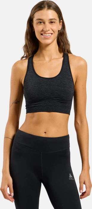 Odlo Seamless Medium Sport-BH black melange (Damen)