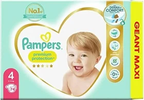 Pampers Premium Protection Gr.4 Einwegwindel, 9-14kg, 74 Stück