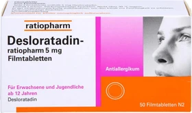 Desloratadin-ratiopharm 5mg Filmtabletten, 50 Stück