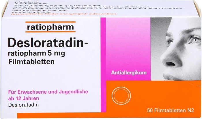 Desloratadin-ratiopharm 5mg Filmtabletten, 50 Stück