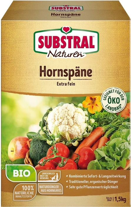 Evergreen Garden Care Substral Naturen Bio Hornspäne Dünger, 1.5kg