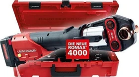 Rothenberger ROMAX 4000 Akku-Presswerkzeug inkl. Koffer + Akku 4.0Ah