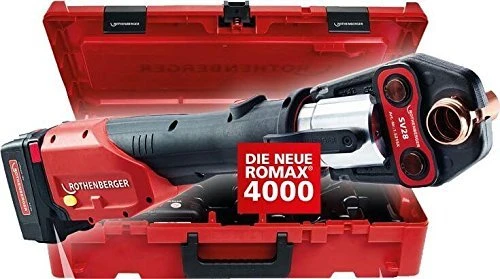 Rothenberger ROMAX 4000 Akku-Presswerkzeug inkl. Koffer + Akku 4.0Ah