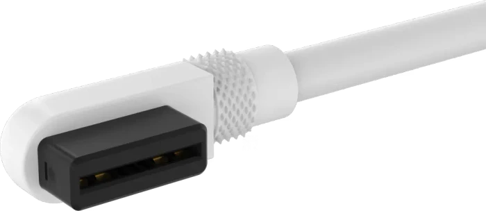 Corsair iCUE LINK Verlängerung, gewinkelt, 13.5cm, weiß, 2er-Pack