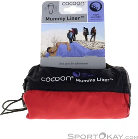 Cocoon MummyLine Mikrofaser Hüttenschlafsack cranberry