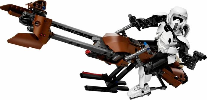LEGO Star Wars Buildable Figures - Scout Trooper & Speeder Bike