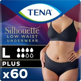 Tena Silhouette Noir Pants Plus Schutzhose Größe L, 54 Stück (6x 9 Stück)