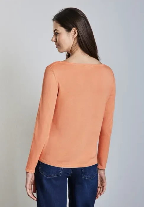 Street One Noreen Strickpullover creamy orange (Damen)