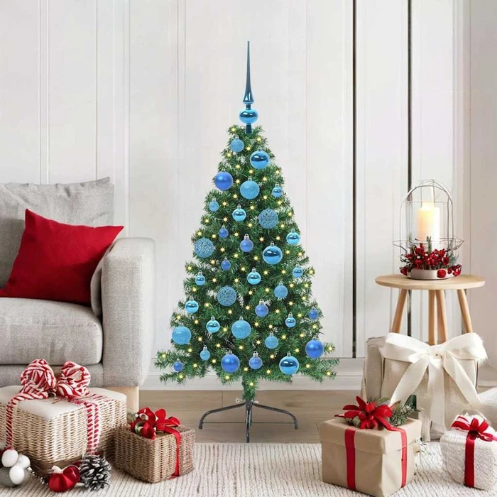 vidaXL Künstlicher Weihnachtsbaum, 120cm, inkl. LED-Beleuchtung (3396996)