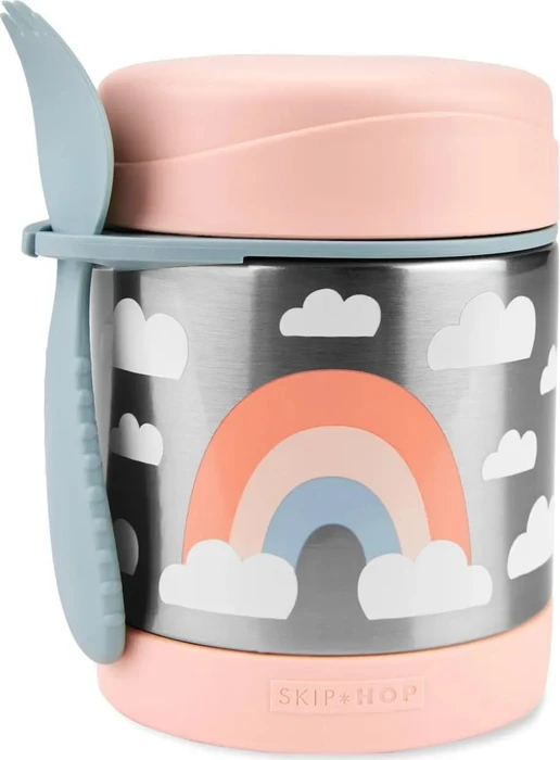 Skip Hop Edelstahl-Warmhaltebox Regenbogen, 325ml