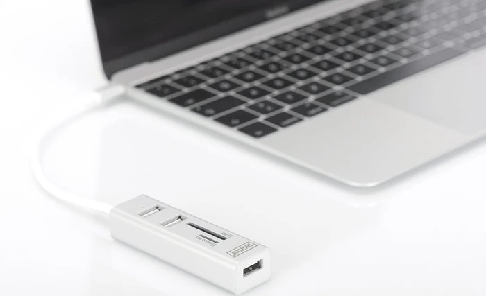 Digitus USB-Hub, 3x USB-A 2.0, USB-C 2.0 [Stecker]