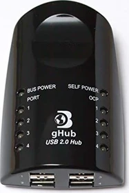 Dr. Bott gHub schwarz USB-Hub, 4x USB-A 2.0
