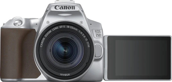 Canon EOS 250D silber mit Objektiv EF-S 18-55mm 4.0-5.6