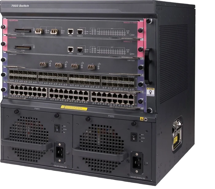 HPE FlexNetwork 7500 Series 7503 Rackmount Switch, 5x Erweiterungsslot
