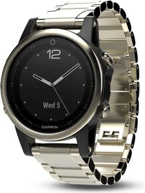 Garmin Fenix 5S Sapphire champagner mit Metallarmband (010-01685-15)