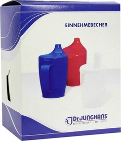 Dr. Junghans Medical Einnehmebecher mit Griff und Deckel 12mm weiß, 250ml