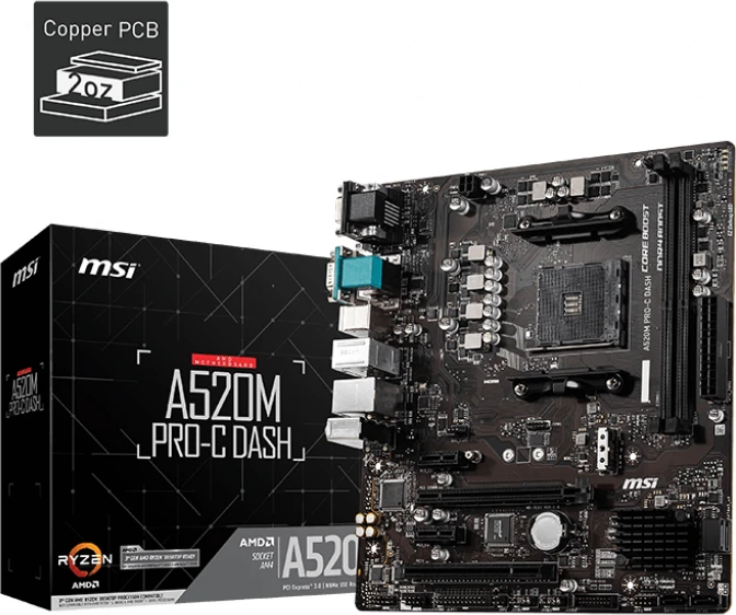 MSI A520M Pro-C DASH (AMD AM4)