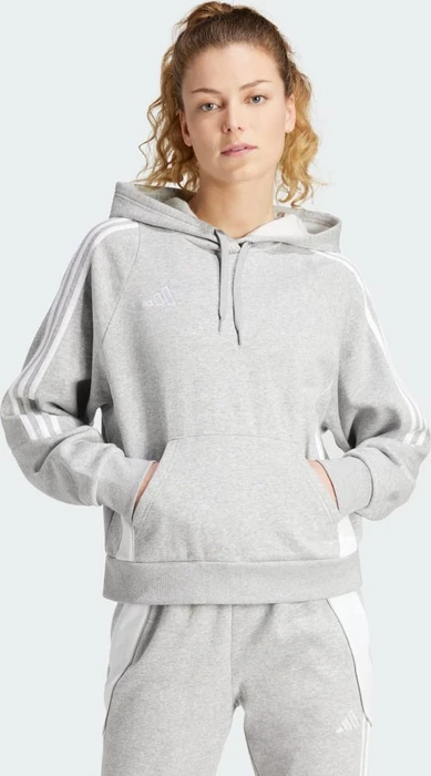 adidas Tiro 24 Sweat Hoodie medium grey heather/white (Damen)