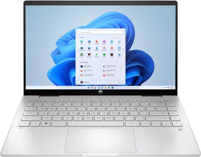 HP Pavilion x360 2-in-1 14-ek1270ng, Natural Silver, Core i7-1355U, 16GB RAM, 512GB SSD, DE