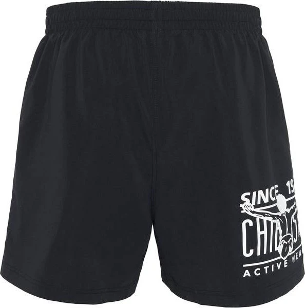 Chiemsee Einschubtaschen und Front- und Rückenprint Badeshorts schwarz (Herren)