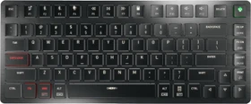 Cherry KW X ULP 2.0 Mini, schwarz, LEDs weiß, MX ULP Tactile, USB/Bluetooth, US (G8U-27050LTBUS-2)