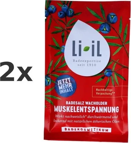 Li-iL Wacholder Muskelentspannung Badesalz, 80g