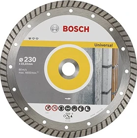 Bosch Professional Standard for Universal Turbo Diamanttrennscheibe, 230x2.5x22.23mm, 10 Stück