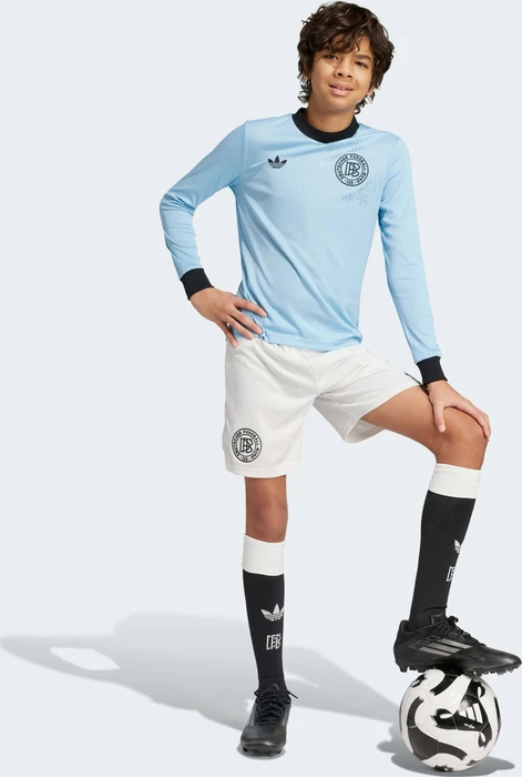 adidas Deutschland Anniversary Trikot langarm clear blue/black (Junior)