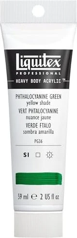 Liquitex Professional Heavy Body Acrylic phthalocyanine green yellow shade, 59ml