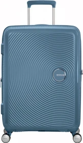 American Tourister Soundbox Spinner erweiterbar M stone blue