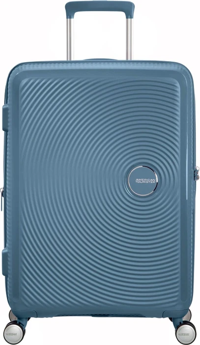 American Tourister Soundbox Spinner erweiterbar M stone blue