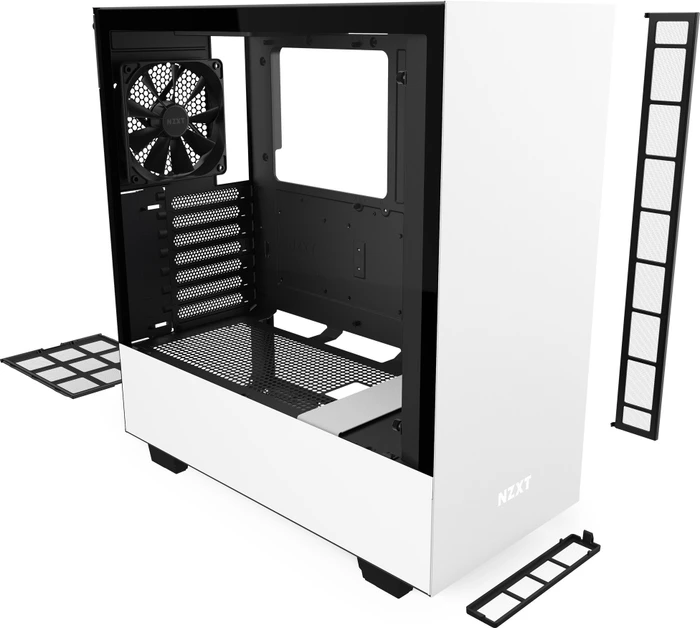 NZXT H510, weiß, Glasfenster