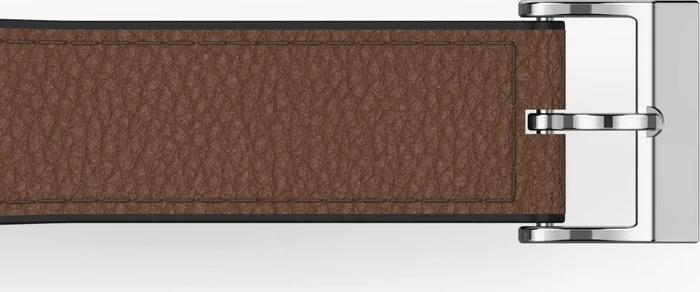 Hama Ersatzarmband Leder/Silikon 22mm für Fitbit Versa 3/Sense braun