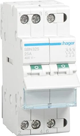 Hager Ausschalter 25A 3 Schließer 400V AC 2PLE