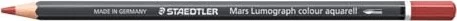 Staedtler Mars Lumograph colour aquarell 104 Aquarellstift eisenoxidrot, Kartonetui, 6er-Pack