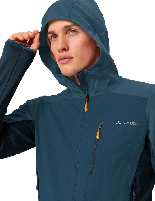 Vaude Monviso Hooded Grid Fleece Funktionsjacke dark sea (Herren)