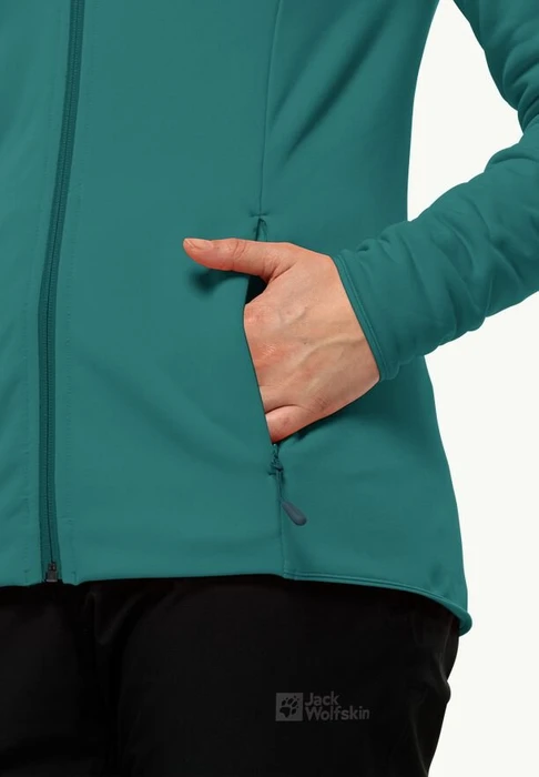 Jack Wolfskin Baiselberg Hoody FZ Jacke petrol (Damen)
