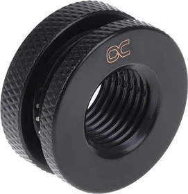 Alphacool HF Schottverschraubung kurze Version G1/4", deep black