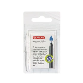 Herlitz my.pen Tintenroller-Patrone blau, 5er-Pack, Blister