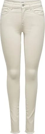 ONLY Skinny Mid Blush Jeans ecru (Damen)