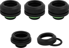 Corsair Hydro X Series XF Hardline, OD Fitting G1/4" auf 14mm, schwarz, 4er-Pack