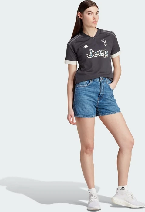 adidas Juventus Turin 2023/2024 Ausweichtrikot carbon/cream white (Damen)