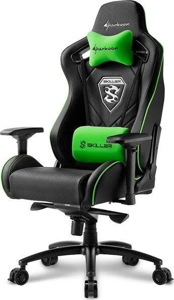 Sharkoon Skiller SGS4 Gamingstuhl, schwarz/grün