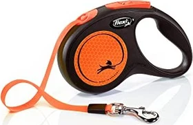 flexi New Neon S, Gurt, 5m, Neonorange