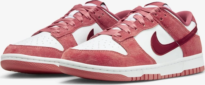 Nike Dunk Low white/adobe/dragon red/team red (Damen)